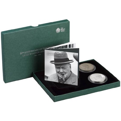 1965-2015 Two-Coin Set - Sir Winston Churchill